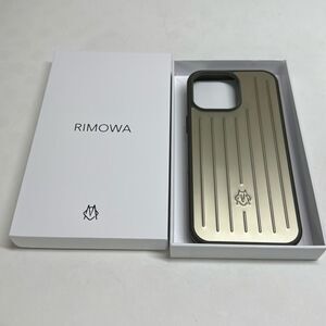 NWB Rimowa iPhone Case Aluminum iPhone 16 Pro Max TITANIUM Gold Olive Border